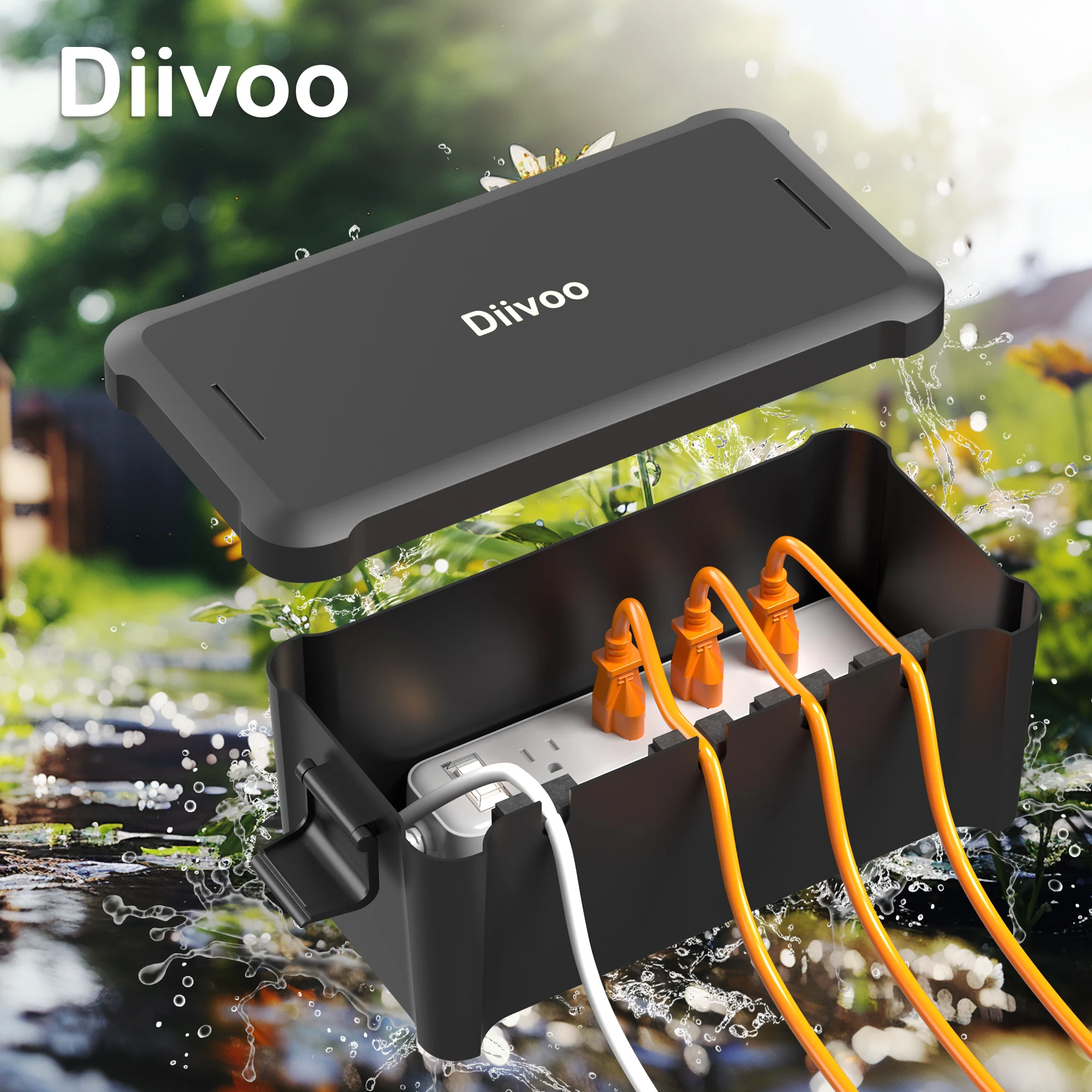 Diivoo Outdoor Waterproof Electrical Box Outside Cable Connection Socket Garden for Timers Extension Cord Connection Box
Diivoo Outdoor Waterproof Electrical Box Outside Cable Connection Socket Garden for Timers Extension Cord Connection Box