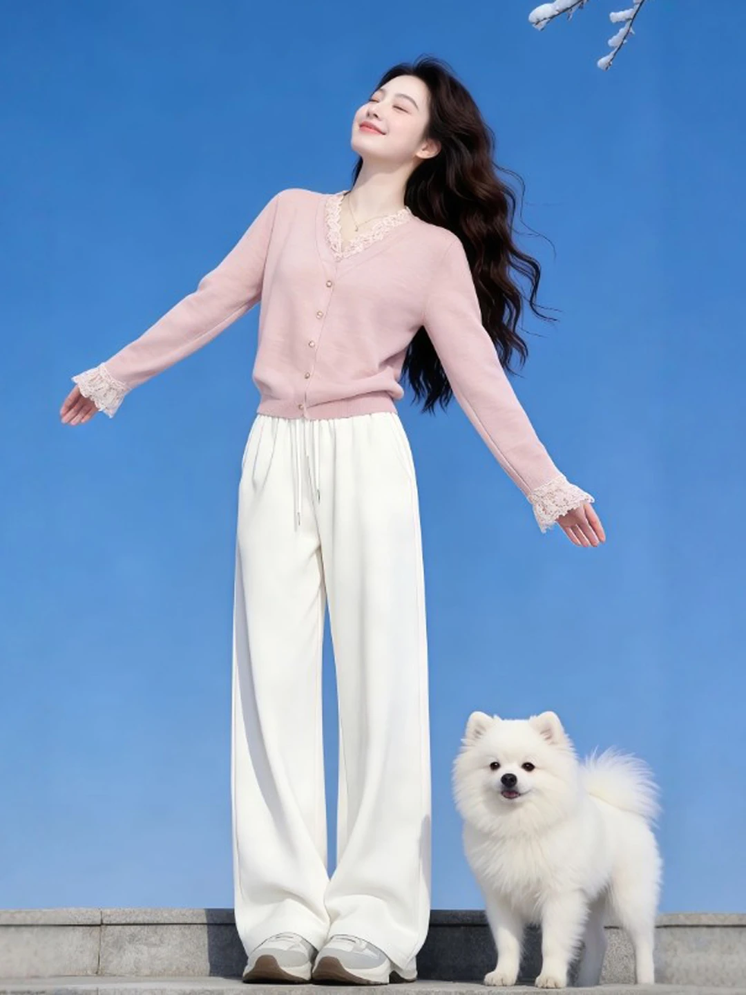 Slimming V-Neck Knitwear Fashionable Ladies' Top Cotton Long Sleeve Mid-Thickened Spring Season Soft Style Casual Versatile Wear
Slimming V-Neck Knitwear Fashionable Ladies' Top Cotton Long Sleeve Mid-Thickened Spring Season Soft Style Casual Versatile Wear