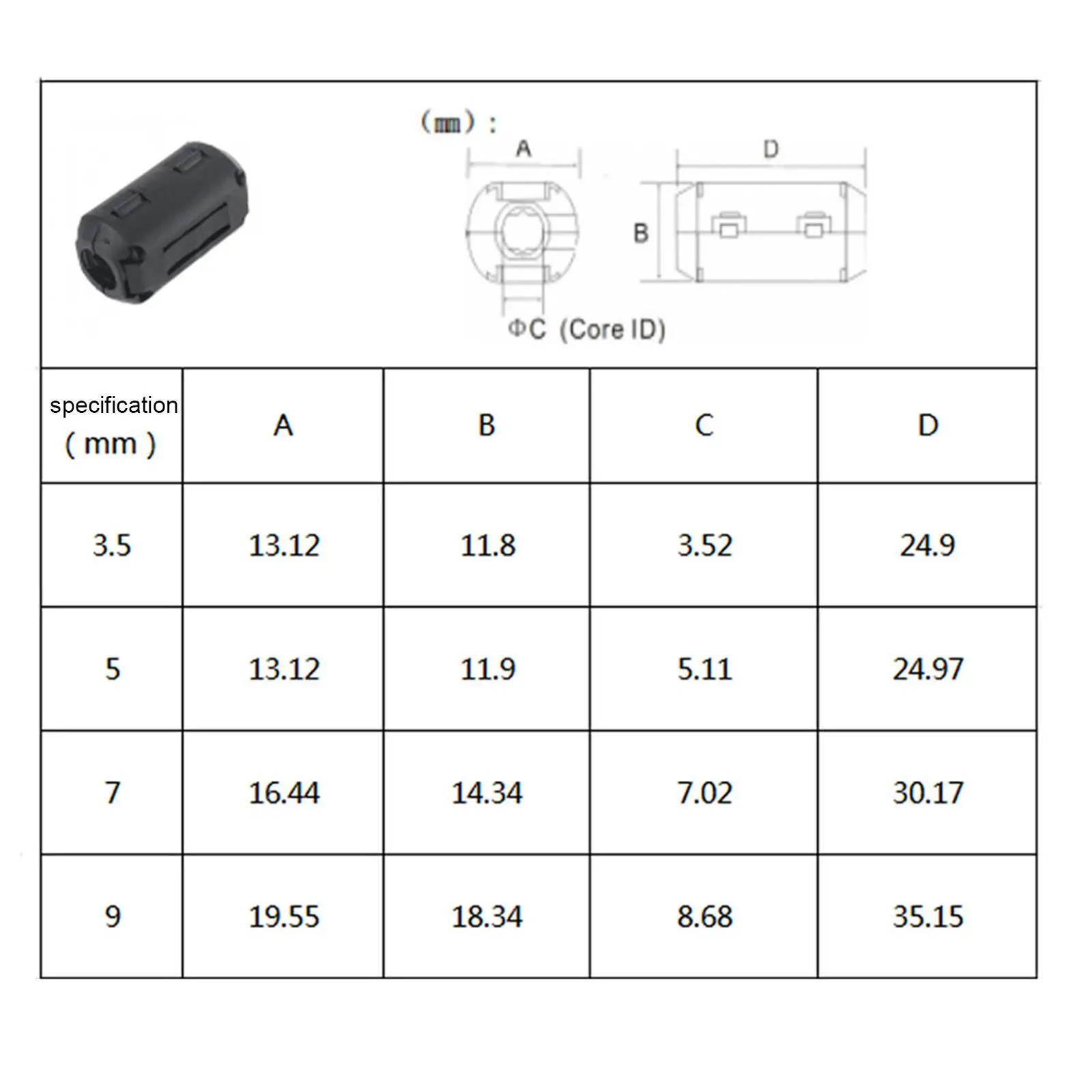 25x Ferrite Core Ring Kit , Filter ,Noise Suppressor Cable Clip for Power Cords, Home Appliances 3.5mm 5mm 7mm 9mm
25x Ferrite Core Ring Kit , Filter ,Noise Suppressor Cable Clip for Power Cords, Home Appliances 3.5mm 5mm 7mm 9mm