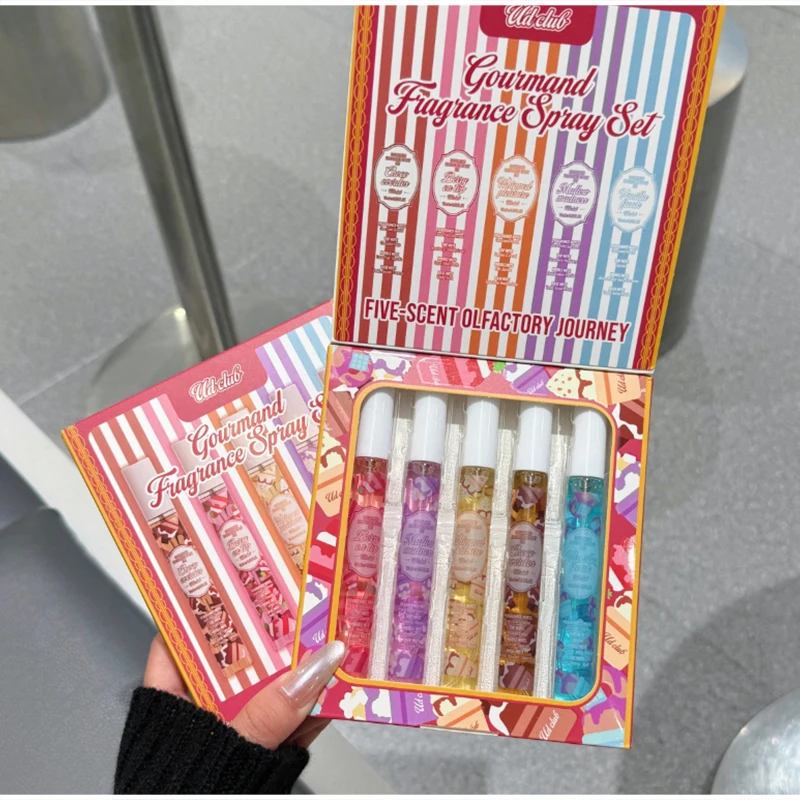 Gourmand Fragrance Spray Set 5-piece Vanilla Scent Perfume Kit Long-lasting Fresh Light Scents Portable Dating Eau De Toilette
Gourmand Fragrance Spray Set 5-piece Vanilla Scent Perfume Kit Long-lasting Fresh Light Scents Portable Dating Eau De Toilette