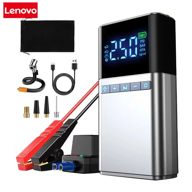 Lenovo Portable Car Starter with Air Compressor Tire Inflat Starter 6000mAh Car Battery Powerbank Starter Box Car Battery Jumper
Lenovo Portable Car Starter with Air Compressor Tire Inflat Starter 6000mAh Car Battery Powerbank Starter Box Car Battery Jumper