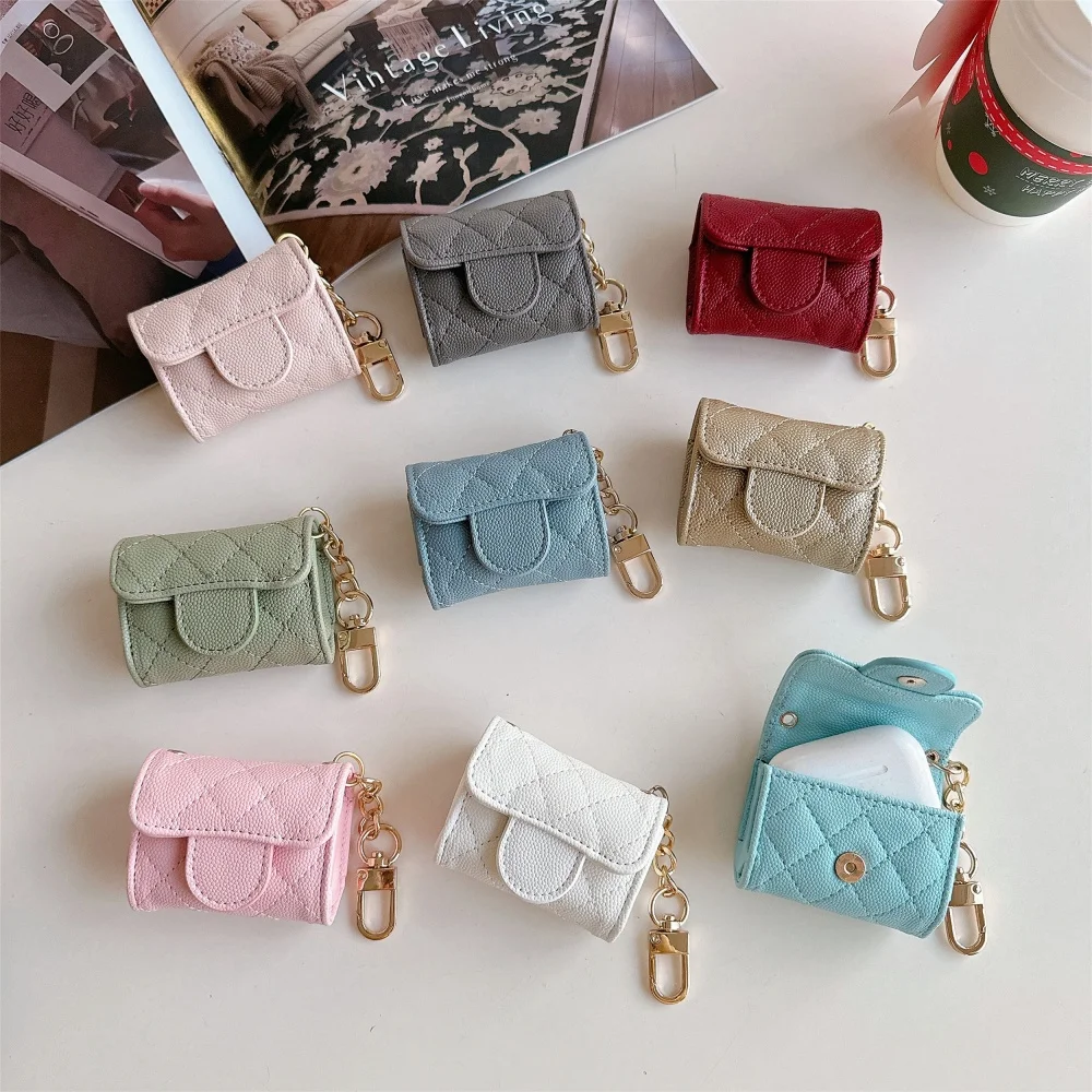CC Style Headphone Soft leather Mini Bag For Apple Airpods Case Pro 2 4 3 1 Case Portable Storage Airpods4 Funda With Lanyard
CC Style Headphone Soft leather Mini Bag For Apple Airpods Case Pro 2 4 3 1 Case Portable Storage Airpods4 Funda With Lanyard