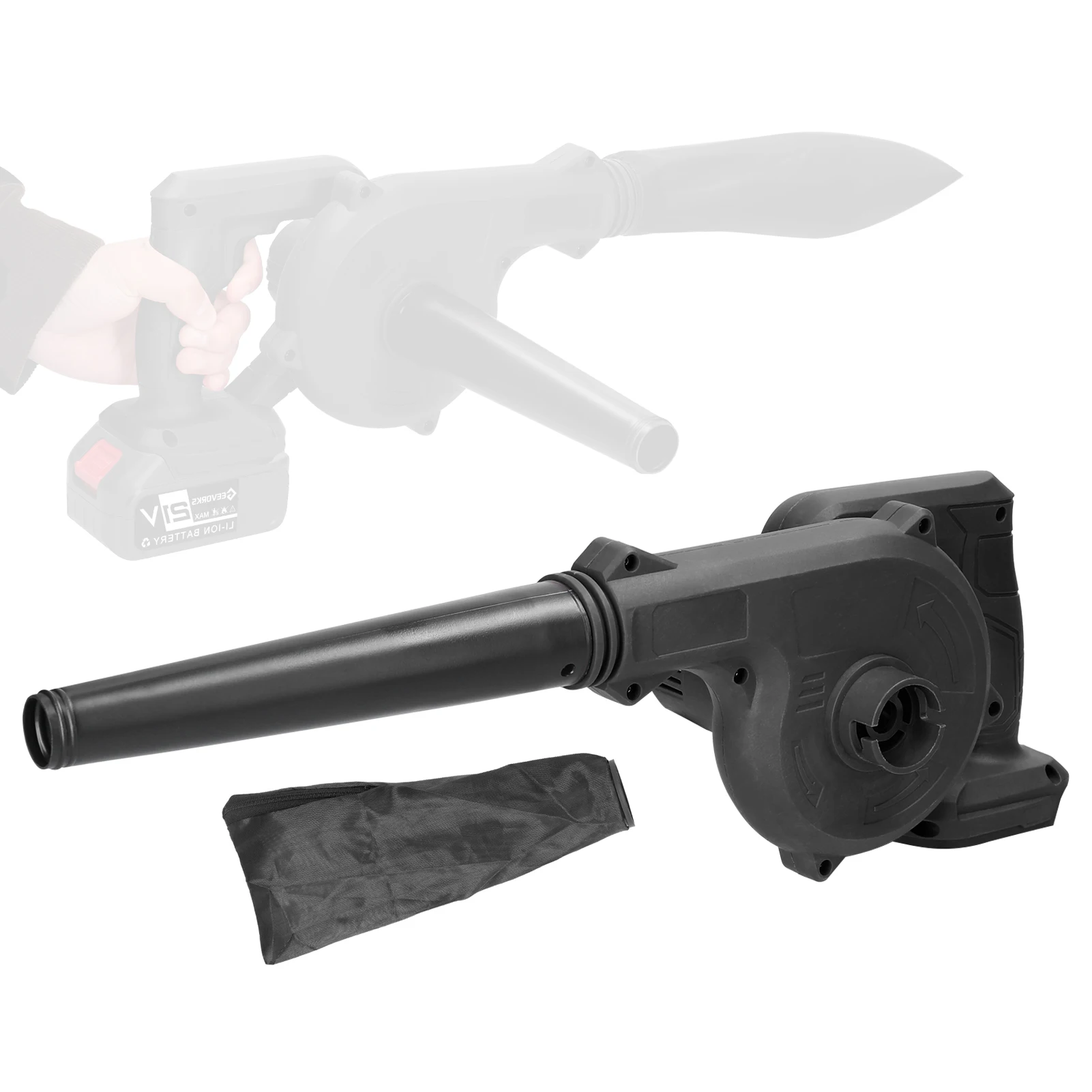 Geevorks High-Power Motor Handheld Lithium Battery Electric Blower Strong Wind Air Blower Stepless Speed Change Dust Removal Fan
Geevorks High-Power Motor Handheld Lithium Battery Electric Blower Strong Wind Air Blower Stepless Speed Change Dust Removal Fan
