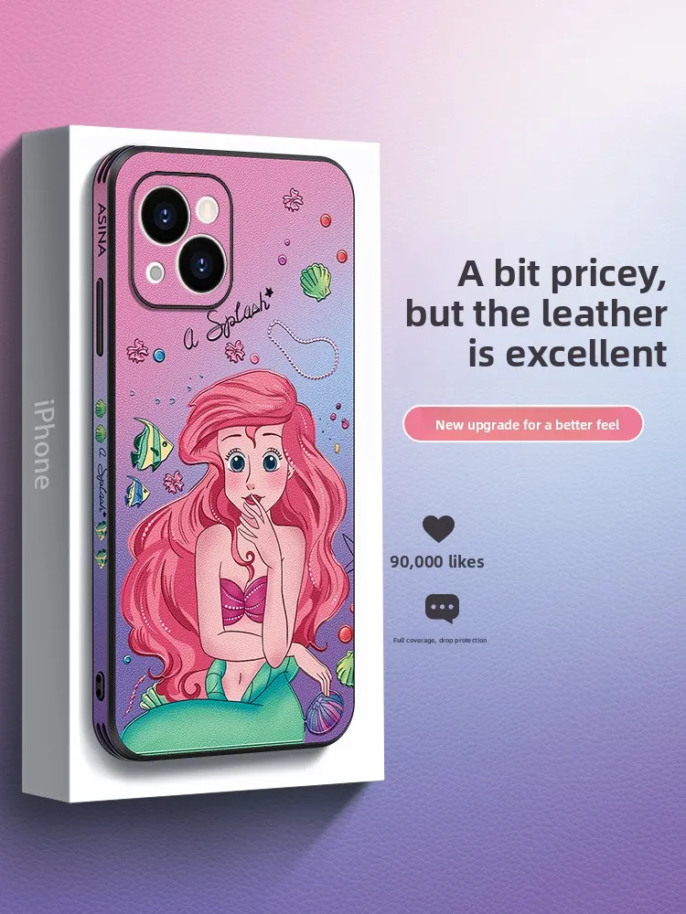 Ultra-Thin Full-Coverage Mermaid Design Phone Case for iPhone 14 pro Max 13 14 pro Women's Style Cute Cartoon Trendy Br...
Ultra-Thin Full-Coverage Mermaid Design Phone Case for iPhone 14 pro Max 13 14 pro Women's Style Cute Cartoon Trendy Br...