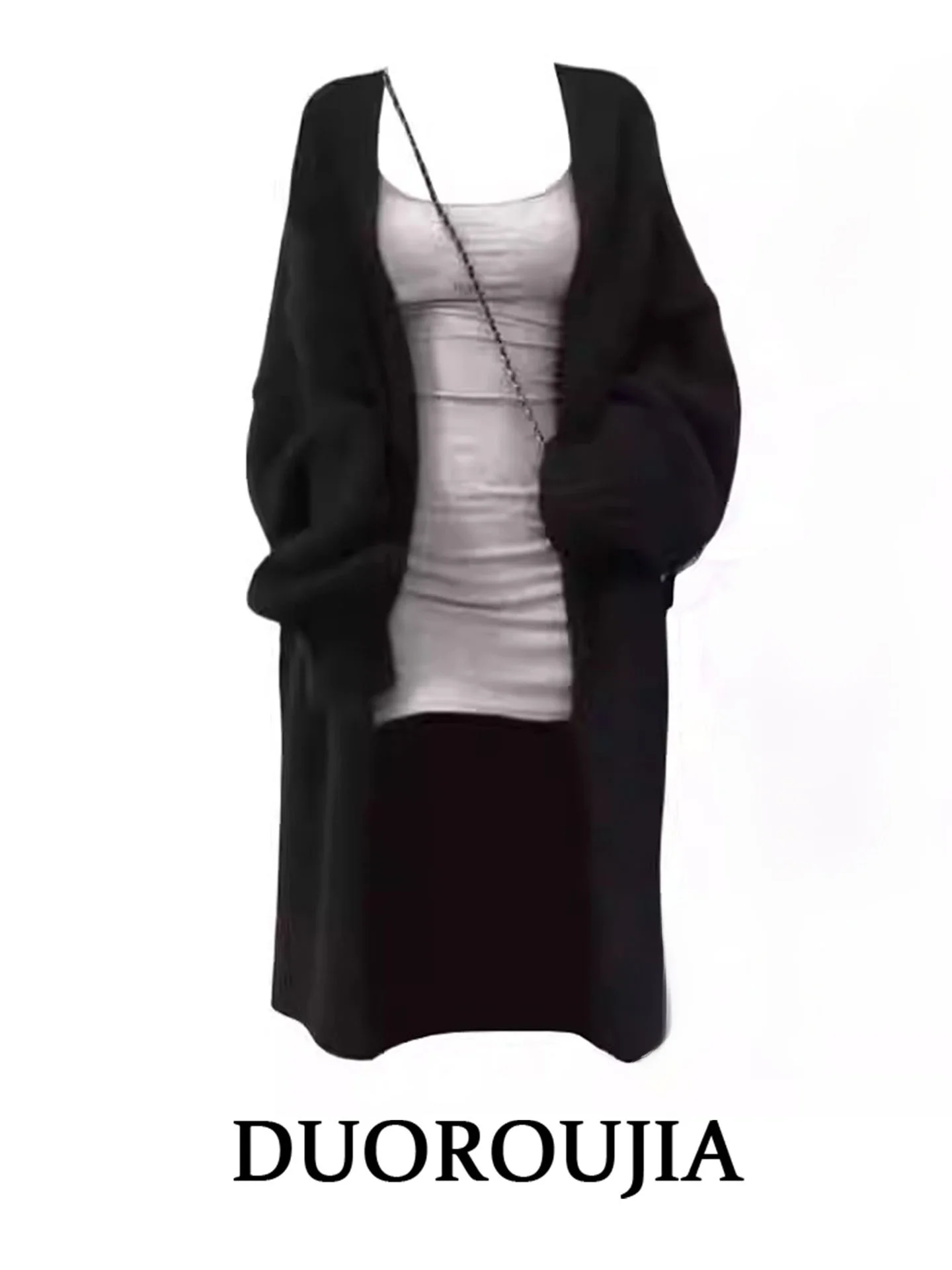 Black Oversized Sweater Cardigan Women's Autumn Winter Loose Comfortable Knitted Top for plus Size Pear Shaped Body Casual Wear
Black Oversized Sweater Cardigan Women's Autumn Winter Loose Comfortable Knitted Top for plus Size Pear Shaped Body Casual Wear