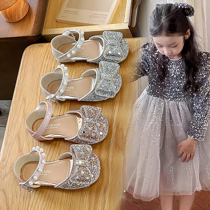 2026 New Girls' Sandals with Bow Sequins and Pearl Decorations Casual Beautiful Comfortable and Breathable Girls' Sandals
2026 New Girls' Sandals with Bow Sequins and Pearl Decorations Casual Beautiful Comfortable and Breathable Girls' Sandals