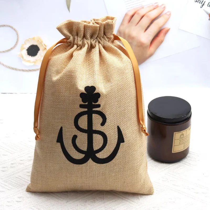 Organic Linen Ribbon Bag Custom Print Logo Jute Bags Jewelry Christmas Gift Soap Packaging Drawstring Pouch
Organic Linen Ribbon Bag Custom Print Logo Jute Bags Jewelry Christmas Gift Soap Packaging Drawstring Pouch