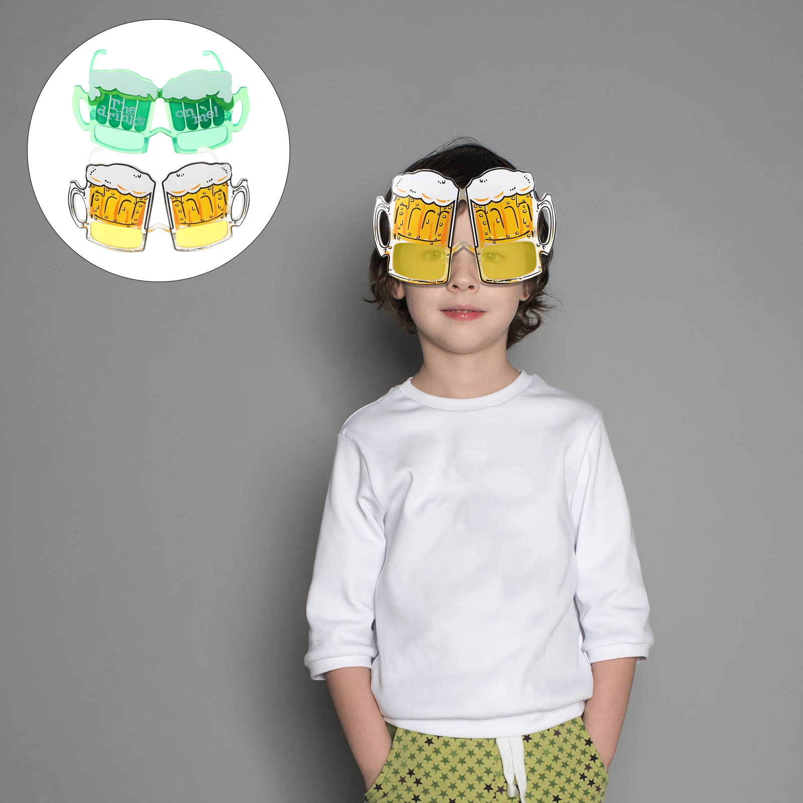 2Pcs Beer Mug Glasses Novelty Eyeglasses Transparent Frame Small Size Oktoberfest Props Photo Accessories Plastic Material
2Pcs Beer Mug Glasses Novelty Eyeglasses Transparent Frame Small Size Oktoberfest Props Photo Accessories Plastic Material