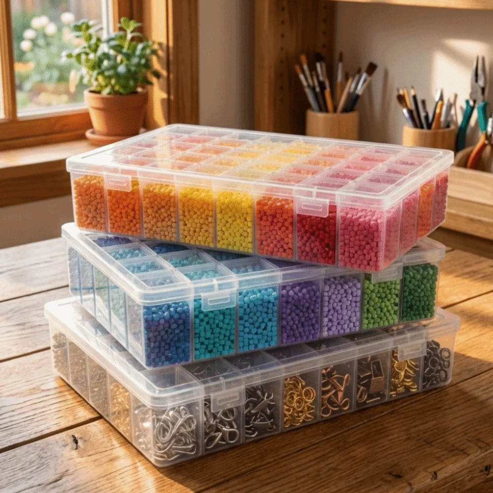Прямоугольный прозрачный пластиковый контейнер для хранения бусин Perler, штабелируемый, пылезащитный, для бусин для термомолдинга
Прямоугольный прозрачный пластиковый контейнер для хранения бусин Perler, штабелируемый, пылезащитный, для бусин для термомолдинга