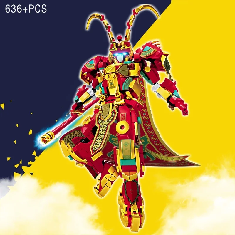 Конструктор Moc Monkey King серии SunWukong Mecha, детали для сборки, игрушки для детей и мальчиков, подарок робот
Конструктор Moc Monkey King серии SunWukong Mecha, детали для сборки, игрушки для детей и мальчиков, подарок робот