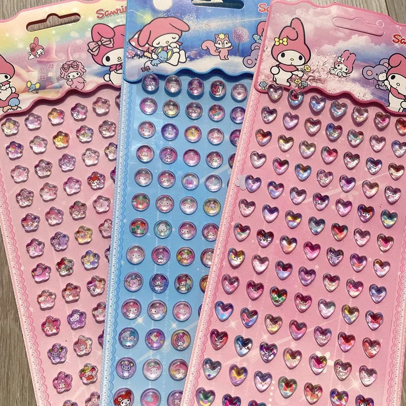 Sweet My Melody Kuromi Anime Kawaii Sanrio Ins Fashion Crystal Diamond Stickers Cute Children Patch Lovely Gifts for Kids
Sweet My Melody Kuromi Anime Kawaii Sanrio Ins Fashion Crystal Diamond Stickers Cute Children Patch Lovely Gifts for Kids