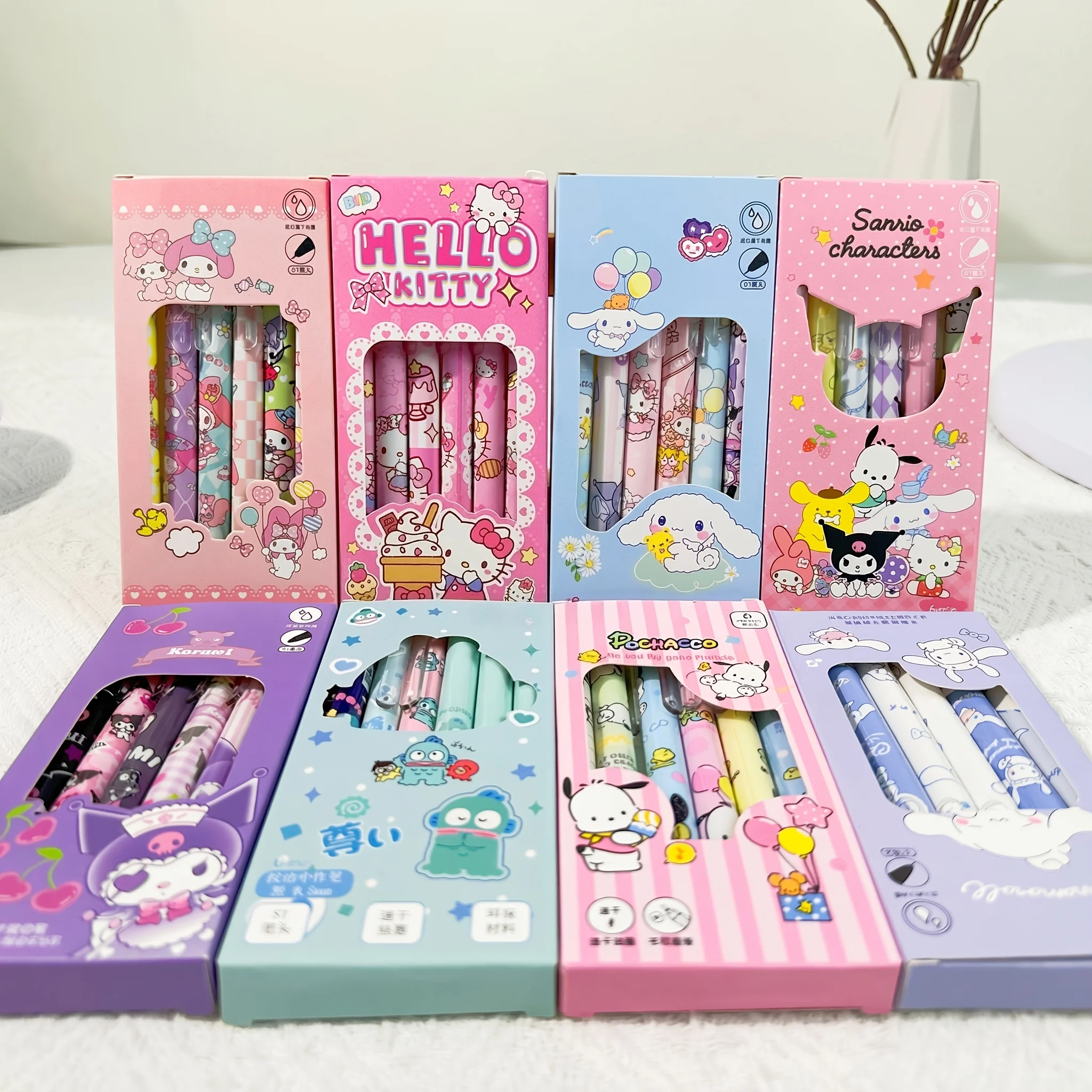 48-Pack Sanrio Gel Pens: Hello Kitty, Kuromi, My Melody, Bully, and Pochacco Series with Retractable Tips. Suitable for Office
48-Pack Sanrio Gel Pens: Hello Kitty, Kuromi, My Melody, Bully, and Pochacco Series with Retractable Tips. Suitable for Office