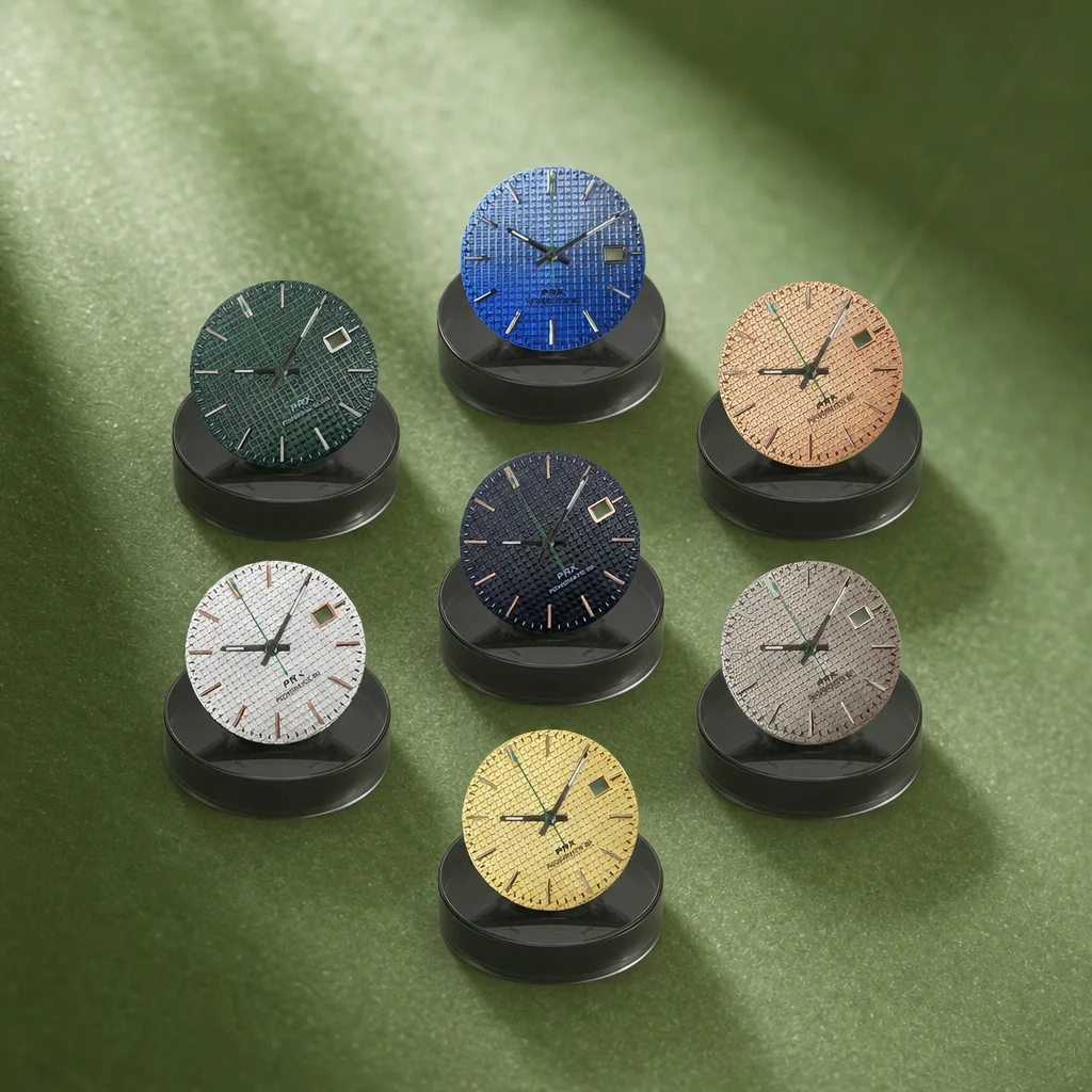 NH S Logo 31.8mm PRX Dial Oak Dial Fit NH35/NH36/7S/4R Japanese Movement Green Luminous Watch Modification Repair Accessories
NH S Logo 31.8mm PRX Dial Oak Dial Fit NH35/NH36/7S/4R Japanese Movement Green Luminous Watch Modification Repair Accessories