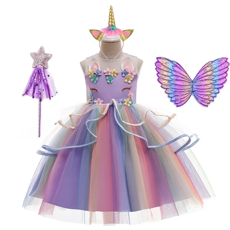 Unicorn Costume for Girls 4PCS Set Kids Halloween Cosplay, Birthday Party Outfit, Dance Performance Dress (Age 3-10)
Unicorn Costume for Girls 4PCS Set Kids Halloween Cosplay, Birthday Party Outfit, Dance Performance Dress (Age 3-10)