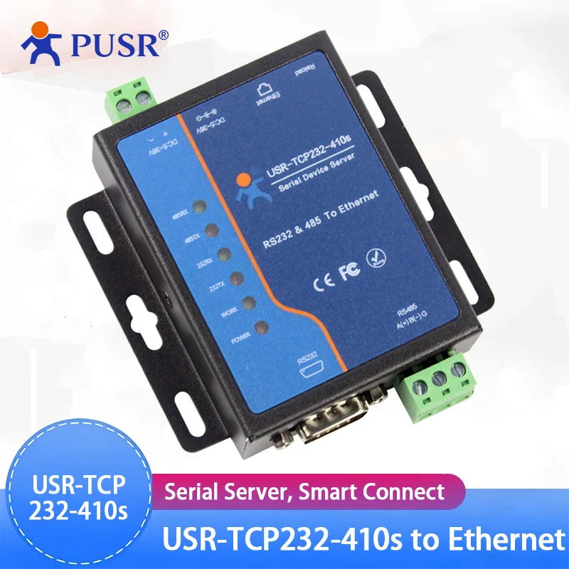 USR-Tcp232-410s RS232 / RS485 Serial to Ethernet Adapter/IP Device Server Ethernet Converter Support DHCP/DNS
USR-Tcp232-410s RS232 / RS485 Serial to Ethernet Adapter/IP Device Server Ethernet Converter Support DHCP/DNS