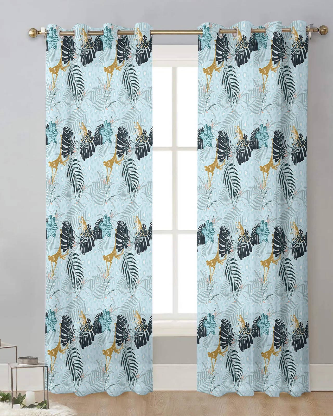 Hand-painted Flowers Of Tortoise Back Plants Curtain Tulle Curtains For Living Room Kitchen Window Treatments Voile Curtains 
Hand-painted Flowers Of Tortoise Back Plants Curtain Tulle Curtains For Living Room Kitchen Window Treatments Voile Curtains