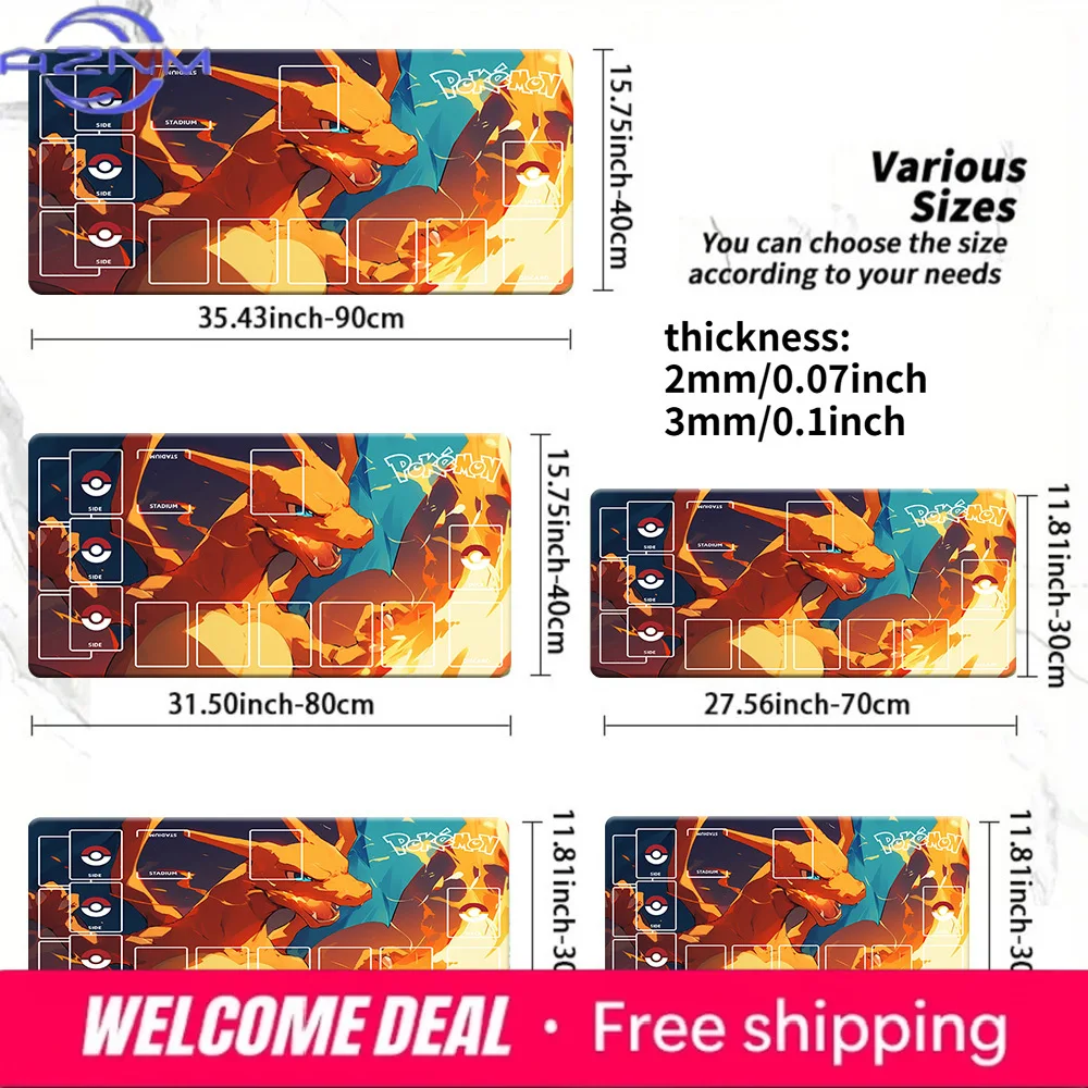 Charizard Fire Pokemon TCG Playmat Multi Size Large Non-Slip Card Game Desk Mouse Pad
Charizard Fire Pokemon TCG Playmat Multi Size Large Non-Slip Card Game Desk Mouse Pad