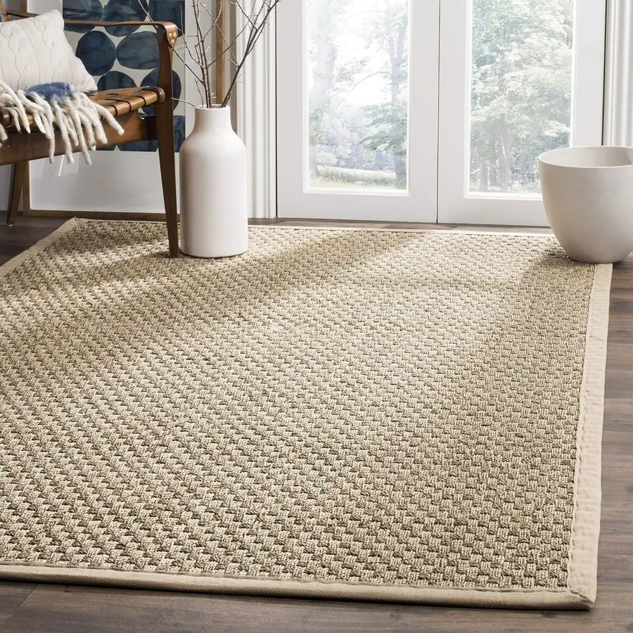 Area Rug 4x6 Natural Fiber Collection Natural amp Beige, Seagrass, Basketweave Pattern with Border NF114A
Area Rug 4x6 Natural Fiber Collection Natural amp Beige, Seagrass, Basketweave Pattern with Border NF114A