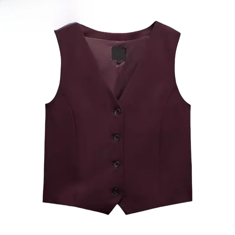 Высокая талия V-Ne Svel Vest Двойная складка Slim Fit Длинные брюки Street Sle ort Длина Одна пуговица Чистый цвет Другое M... 
Высокая талия V-Ne Svel Vest Двойная складка Slim Fit Длинные брюки Street Sle ort Длина Одна пуговица Чистый цвет Другое M...