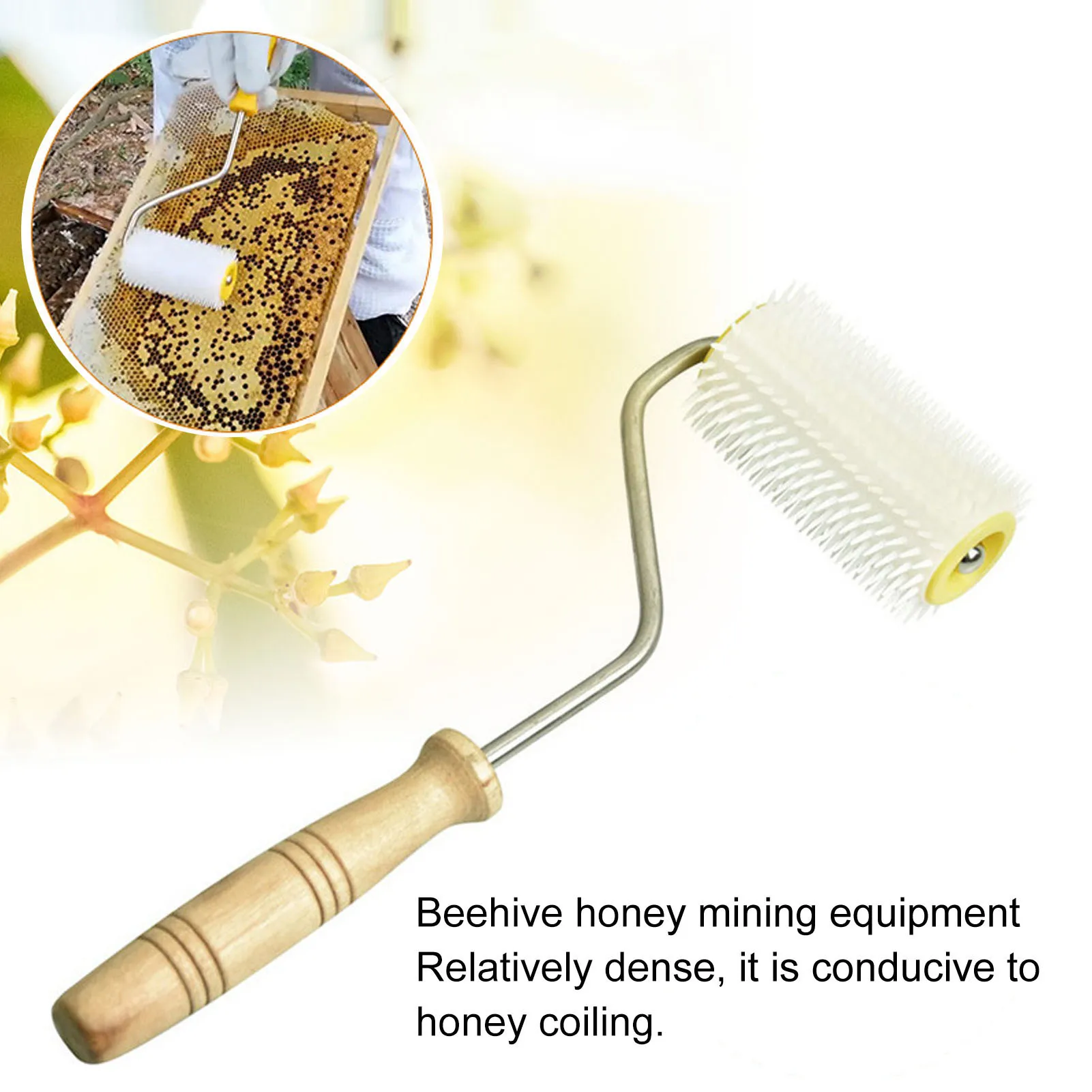 Plastic Honey Uncapping Roller with Wooden Handle Beehive Extracting Roller Beekeeping Tool Beehive Extracting Roller
Plastic Honey Uncapping Roller with Wooden Handle Beehive Extracting Roller Beekeeping Tool Beehive Extracting Roller