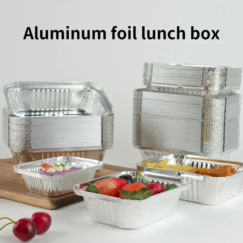 Rectangular Tin Foil Tray Disposable Aluminum Foil Tin Foil Tray Aluminum Foil Takeaway Box for Packaging, Baking Roasting
Rectangular Tin Foil Tray Disposable Aluminum Foil Tin Foil Tray Aluminum Foil Takeaway Box for Packaging, Baking Roasting