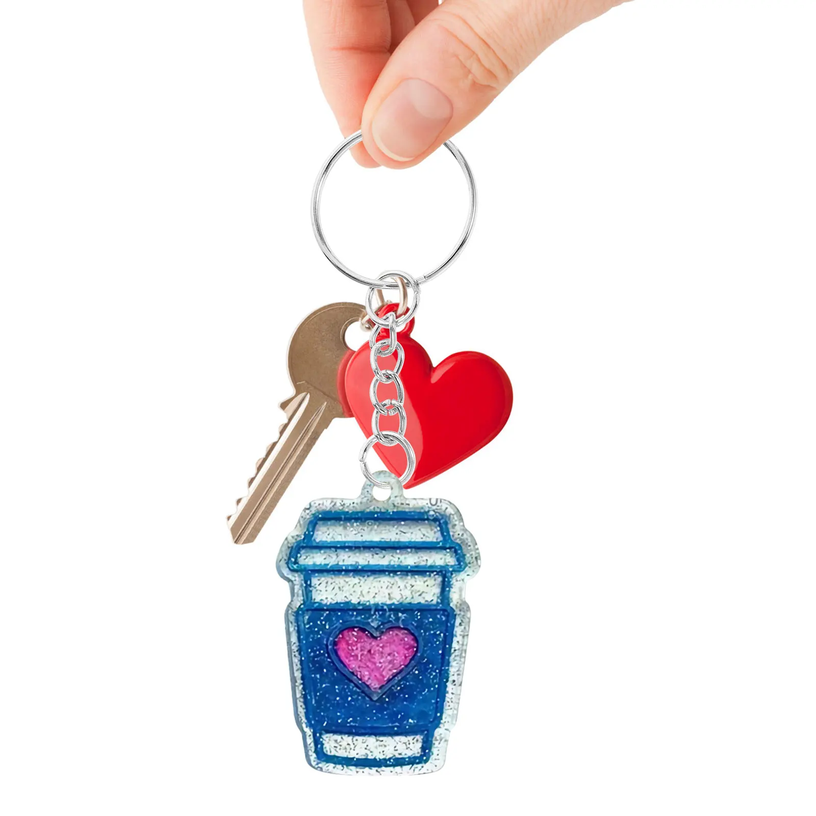 1 set Coffee Cup Mold Silicone Keychain Charm Diy Pendant Crystal Epoxy Casting Jewelry Supplies Nonstick Flexible Practical
1 set Coffee Cup Mold Silicone Keychain Charm Diy Pendant Crystal Epoxy Casting Jewelry Supplies Nonstick Flexible Practical