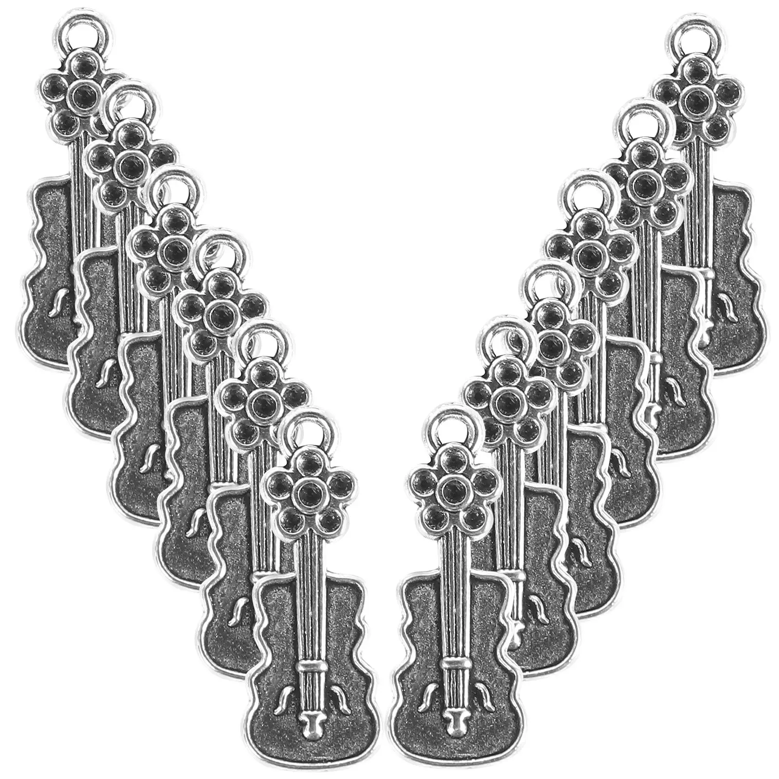 20 Pcs Violin Pendant Charm Necklace Findings Silver Alloy Jewelry Making DIY Accessories Retro Charms Creative Design
20 Pcs Violin Pendant Charm Necklace Findings Silver Alloy Jewelry Making DIY Accessories Retro Charms Creative Design