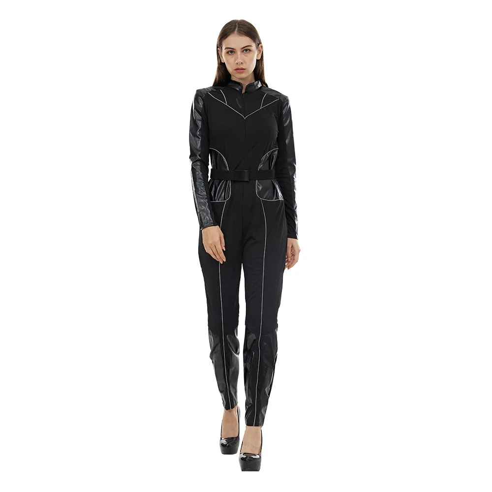 2026 New Halloween Women's Agent Killer Costume Suit Party Performance High Waist Nine Points Pants Polyester Fabric Outfit
2026 New Halloween Women's Agent Killer Costume Suit Party Performance High Waist Nine Points Pants Polyester Fabric Outfit