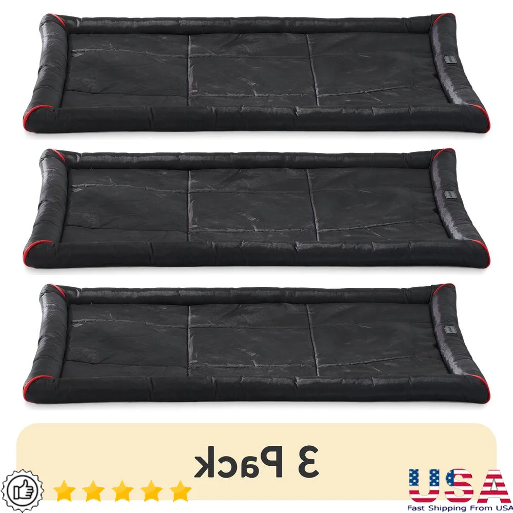 Durable Water-Resistant Dog Crate Mat 3 Pack Heavy-Duty Fabric Bolstered Sides Soft Thermal Polyester Portable Washable Pet Bed
Durable Water-Resistant Dog Crate Mat 3 Pack Heavy-Duty Fabric Bolstered Sides Soft Thermal Polyester Portable Washable Pet Bed