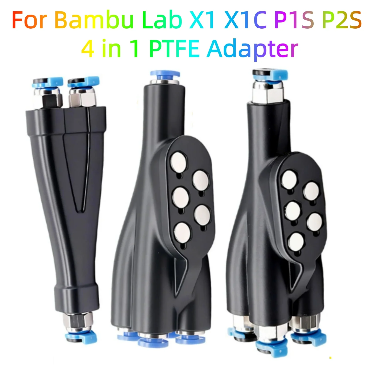 For Bambu Lab X1 X1C P1S P2S 4 in 1 PTFE Adapter Material Pipe Expansion Port AMS Connect 4 Feeding Modules 2IN1 3D Printer Part
For Bambu Lab X1 X1C P1S P2S 4 in 1 PTFE Adapter Material Pipe Expansion Port AMS Connect 4 Feeding Modules 2IN1 3D Printer Part
