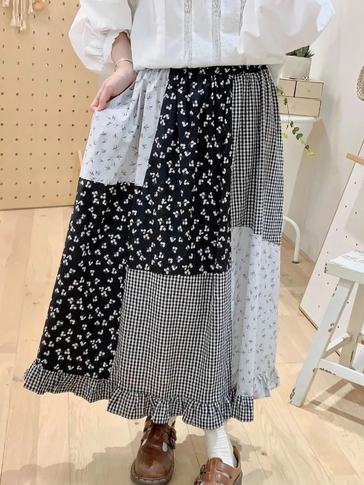 Deeptown Japanese Style Plaid Skirt Women Vintage Harajuku Long Skirts Kawaii Autumn Winter Streetwear Retro A-line Ruffle Skirt
Deeptown Japanese Style Plaid Skirt Women Vintage Harajuku Long Skirts Kawaii Autumn Winter Streetwear Retro A-line Ruffle Skirt