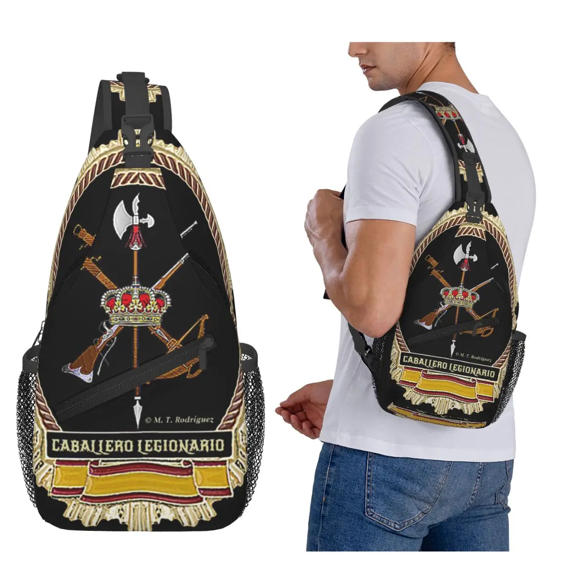 Прохладный испанский легион, армейская военная нагрудная сумка, мужской рюкзак через плечо на слинге, нагрудная сумка, дорожный походный рюкзак, сумка на плечо 
Прохладный испанский легион, армейская военная нагрудная сумка, мужской рюкзак через плечо на слинге, нагрудная сумка, дорожный походный рюкзак, сумка на плечо