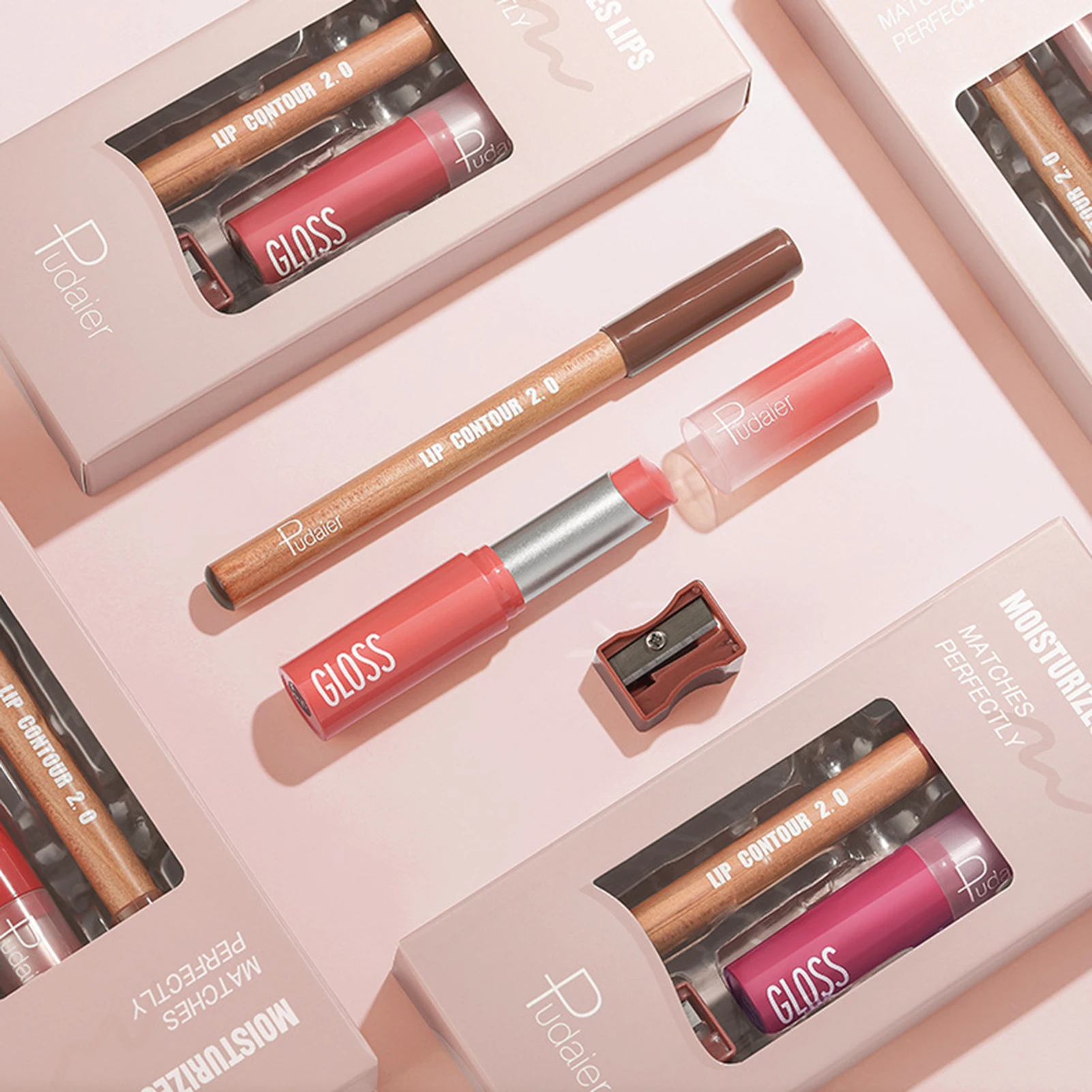 Lipstick with Pencil Sharpener Set Non-Sticky Lightweight Lip Color for Working Office Or Various Holidays
Lipstick with Pencil Sharpener Set Non-Sticky Lightweight Lip Color for Working Office Or Various Holidays