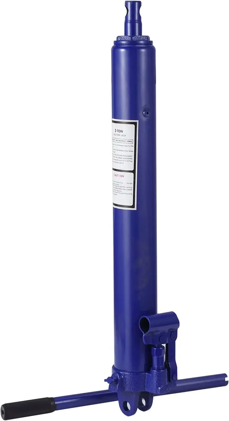 Garvee U-Shaped Base 3 Ton Hydraulic Long Ram Jack with Handle, Heavy Duty Manual Engine Hoist Cylinder Single Pump for Engine Lift Cherry Picker Garage Farm
Garvee U-Shaped Base 3 Ton Hydraulic Long Ram Jack with Handle, Heavy Duty Manual Engine Hoist Cylinder Single Pump for Engine Lift Cherry Picker Garage Farm