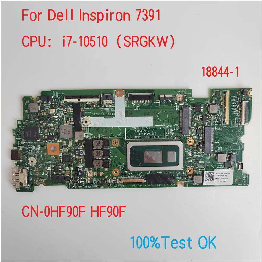 18844-1 For Dell Latitude 7391 Laptop Motherboard With CPU i7-10510 SRK02 CN-0HF90F HF90F 100%Test OK
18844-1 For Dell Latitude 7391 Laptop Motherboard With CPU i7-10510 SRK02 CN-0HF90F HF90F 100%Test OK