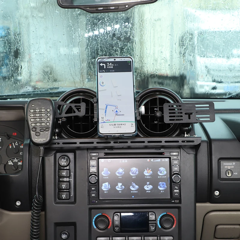 For Hummer H2 2003-2007 Aluminum Alloy Car Off-Road Multifunction Dashboard Phone Bracket Mount Holder Car tools Accessories
For Hummer H2 2003-2007 Aluminum Alloy Car Off-Road Multifunction Dashboard Phone Bracket Mount Holder Car tools Accessories