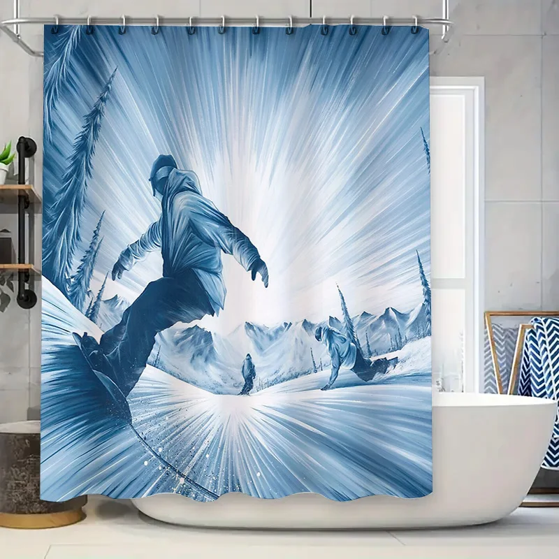 Занавеска для душа для катания на горных лыжах, зимний снежный пейзаж, фон, водонепроницаемый декор для ванной комнаты, природный живописный лес, фон
Занавеска для душа для катания на горных лыжах, зимний снежный пейзаж, фон, водонепроницаемый декор для ванной комнаты, природный живописный лес, фон