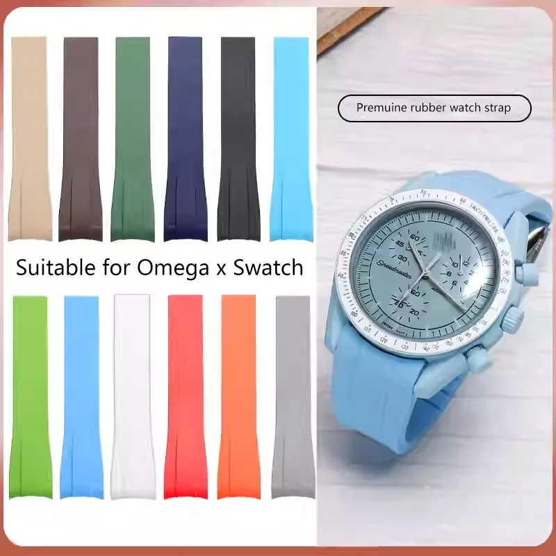 Rubber Silicone Watchband 20mm 21mm For Rolex Submariner Omega x Swatch watch Strap Watches Band Bracelet watch
Rubber Silicone Watchband 20mm 21mm For Rolex Submariner Omega x Swatch watch Strap Watches Band Bracelet watch