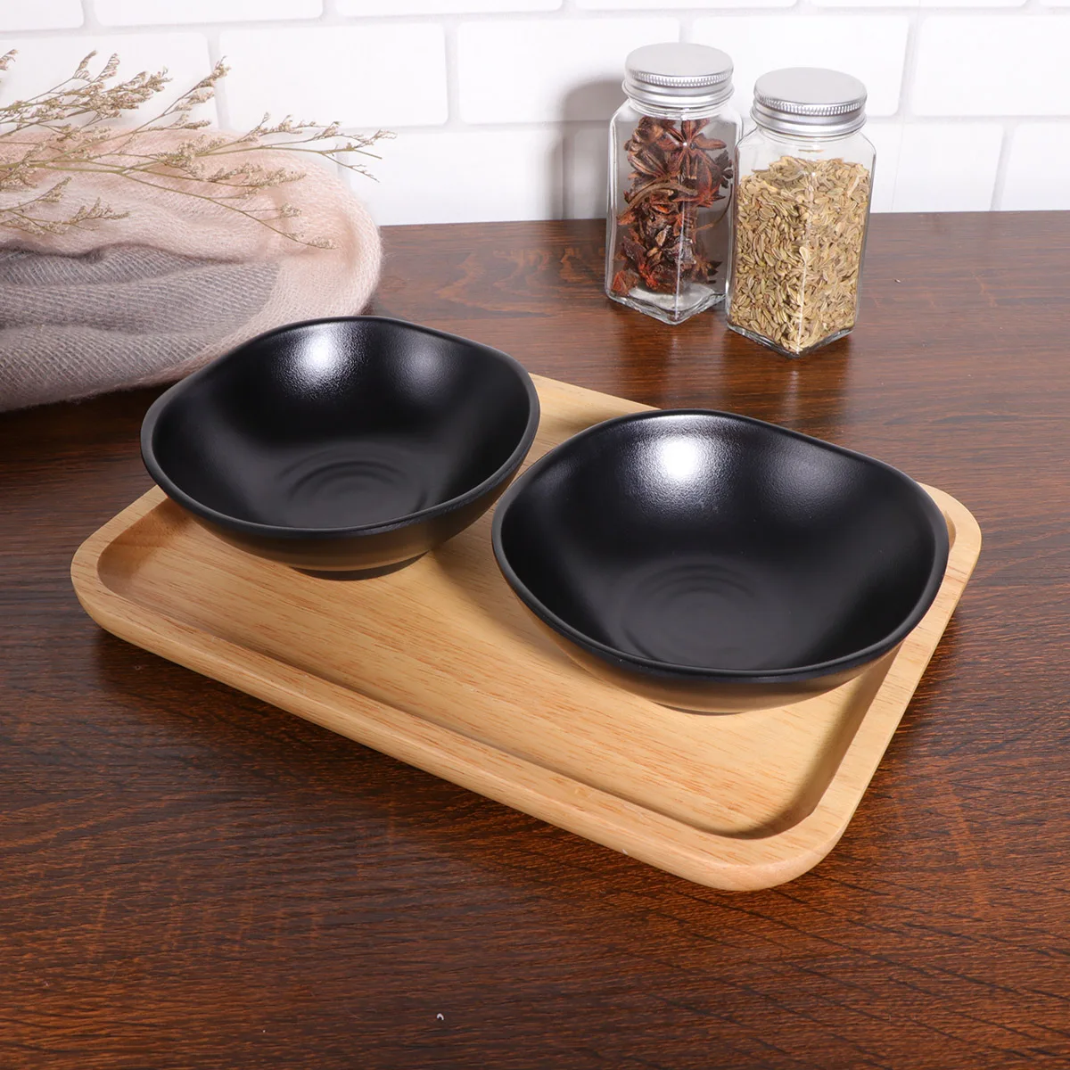 2 PCS Seasoning Bowl for Kitchen Melamine Flavor Small Sauce Dish Black Restaurant Appetizer
2 PCS Seasoning Bowl for Kitchen Melamine Flavor Small Sauce Dish Black Restaurant Appetizer