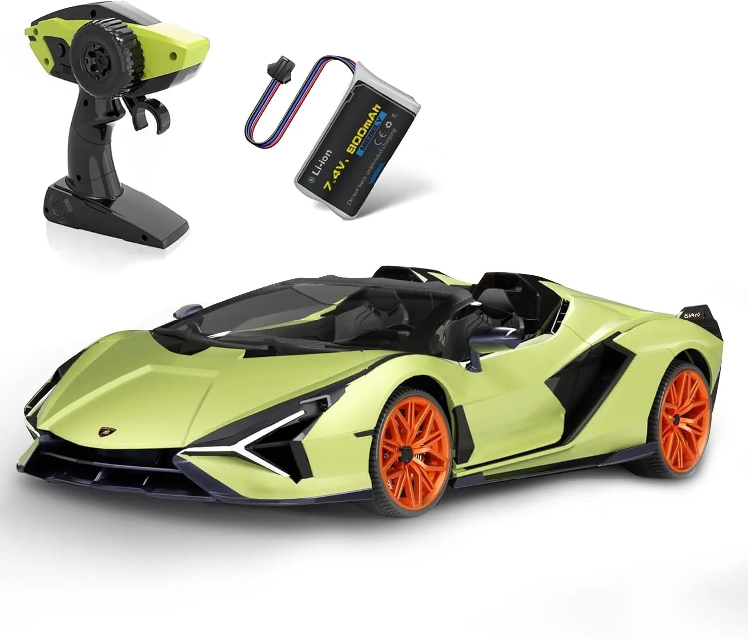 Радиоуправляемая модель автомобиля Lamborghini в масштабе 1:12, 7.4V 900mAh, скорость 12 км/ч, со светодиодной подсветкой, 2.4Ghz, игрушка на радиоуправлении для взрослых и детей - зеленый цвет
Радиоуправляемая модель автомобиля Lamborghini в масштабе 1:12, 7.4V 900mAh, скорость 12 км/ч, со светодиодной подсветкой, 2.4Ghz, игрушка на радиоуправлении для взрослых и детей - зеленый цвет
