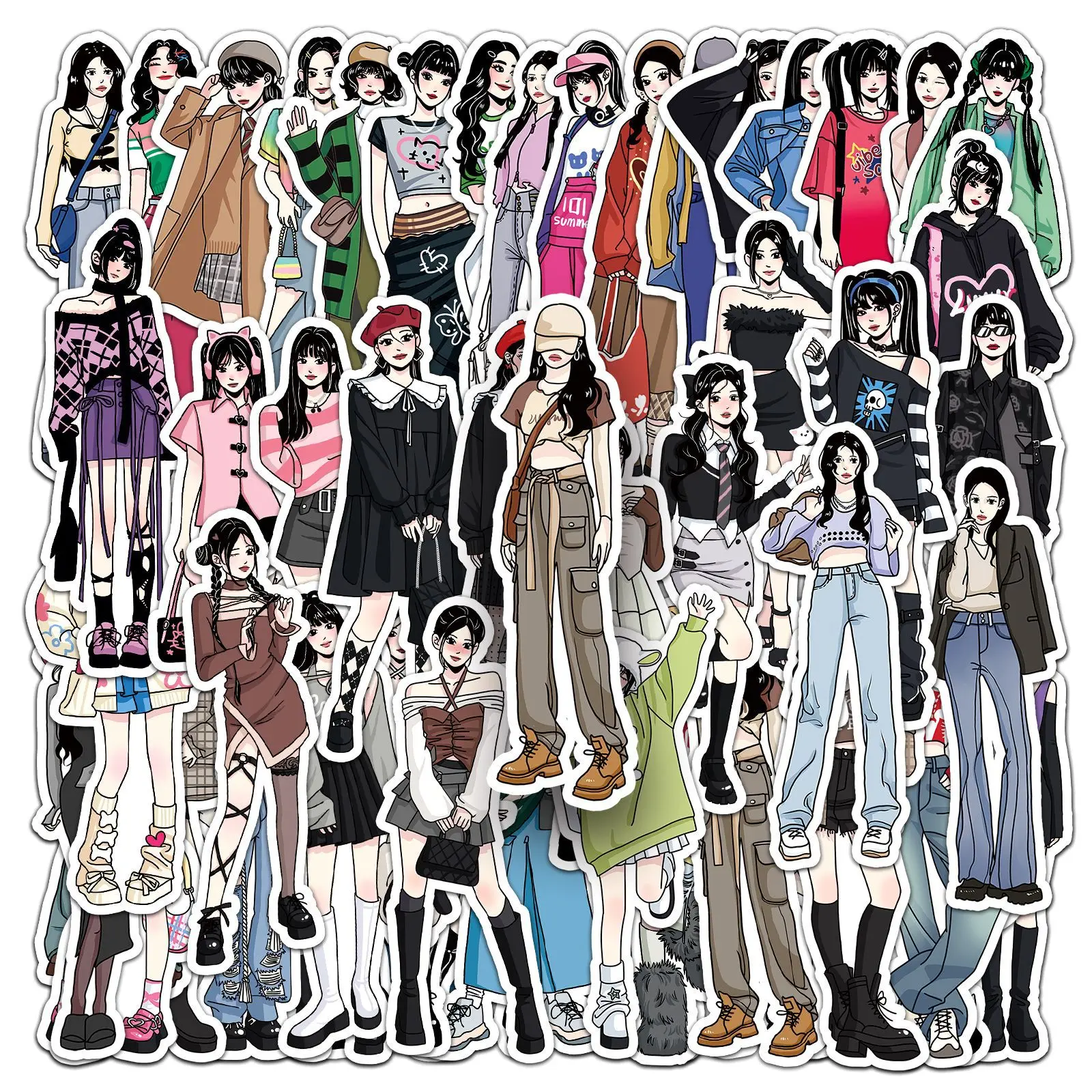 50Pcs Trendy Cool Girl Series Graffiti Stickers Suitable for Laptop Helmets Desktop Decoration DIY Stickers Toys Wholesale
50Pcs Trendy Cool Girl Series Graffiti Stickers Suitable for Laptop Helmets Desktop Decoration DIY Stickers Toys Wholesale