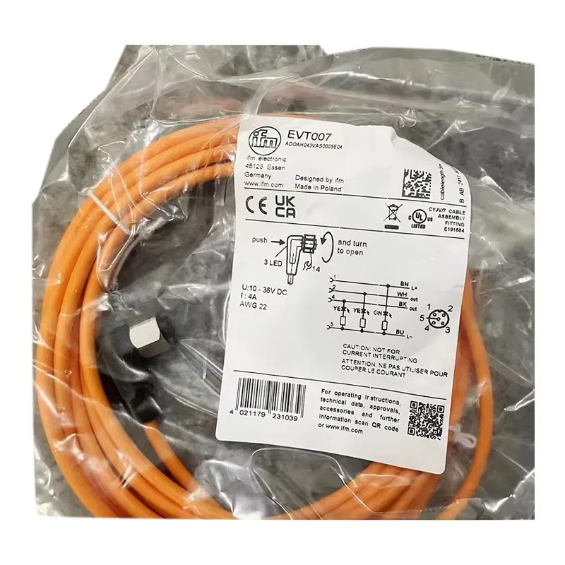 IFM New Original Available Stock UGT513 EVT007 Ultrasonic Diffuse-reflection Sensor
IFM New Original Available Stock UGT513 EVT007 Ultrasonic Diffuse-reflection Sensor