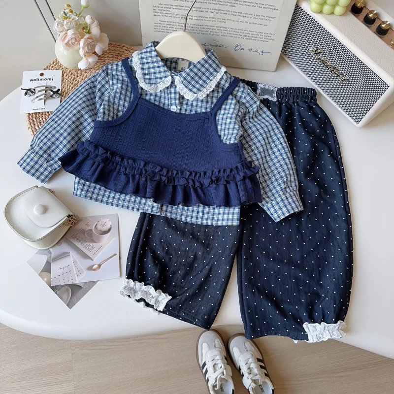 Girls Korean Style Long Pants Spring and Autumn New Baby Girl Camisole Vest Shirt Two-Piece Set
Girls Korean Style Long Pants Spring and Autumn New Baby Girl Camisole Vest Shirt Two-Piece Set