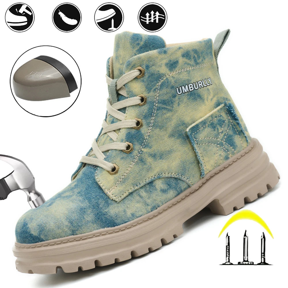 Safety shoes for women - steel-toe protection, puncture-resistant, Kevlar material, mid-calf style, outdoor work boots for women, suitable for factory workshops and warehouses, women's work shoes
Safety shoes for women - steel-toe protection, puncture-resistant, Kevlar material, mid-calf style, outdoor work boots for women, suitable for factory workshops and warehouses, women's work shoes