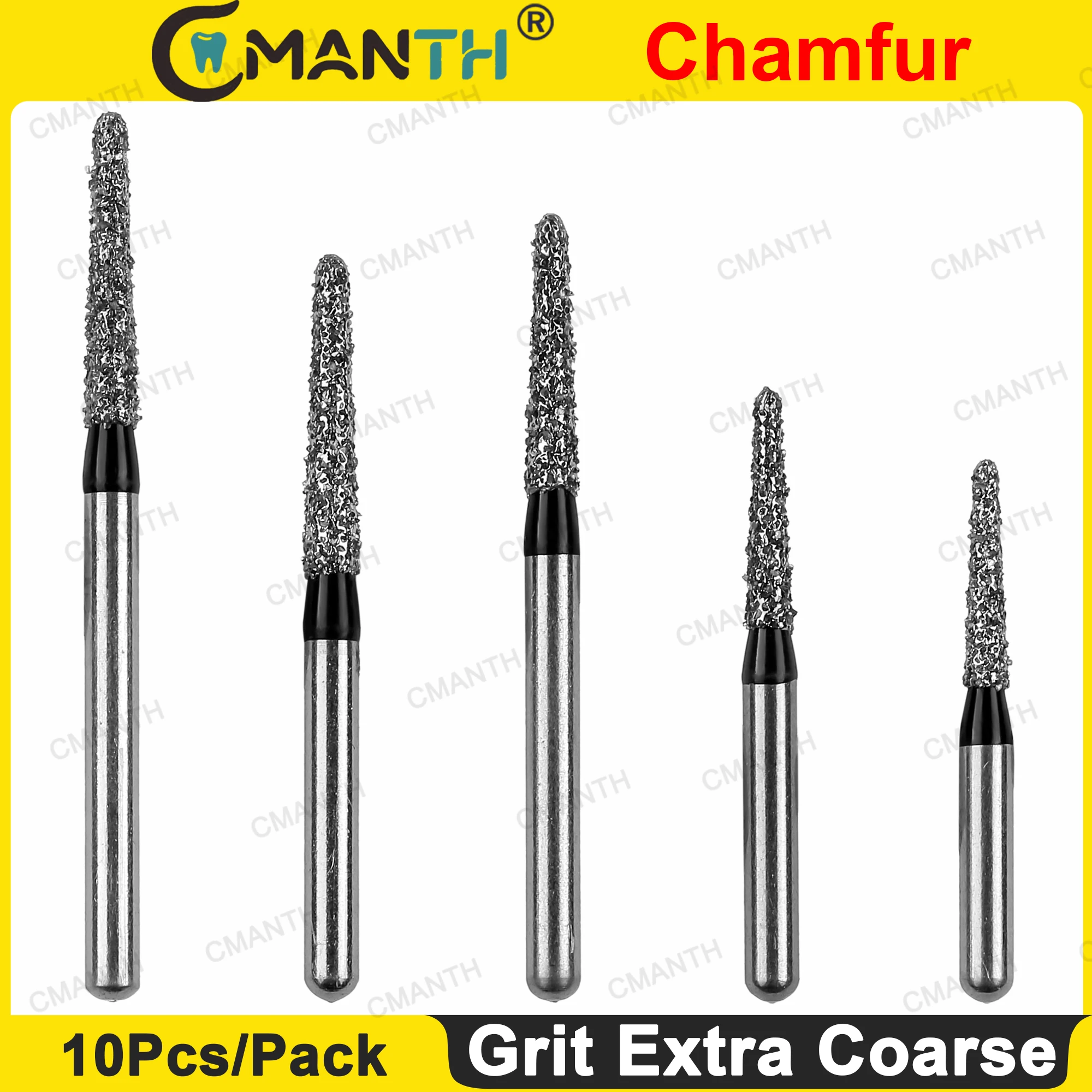 Dental Diamond Burs Drill Dentistry Burs FG 1.6mm Grit Extra Coarse CF Chamfur Fit High Speed Handpiece Handle 10Pcs/Pack
Dental Diamond Burs Drill Dentistry Burs FG 1.6mm Grit Extra Coarse CF Chamfur Fit High Speed Handpiece Handle 10Pcs/Pack