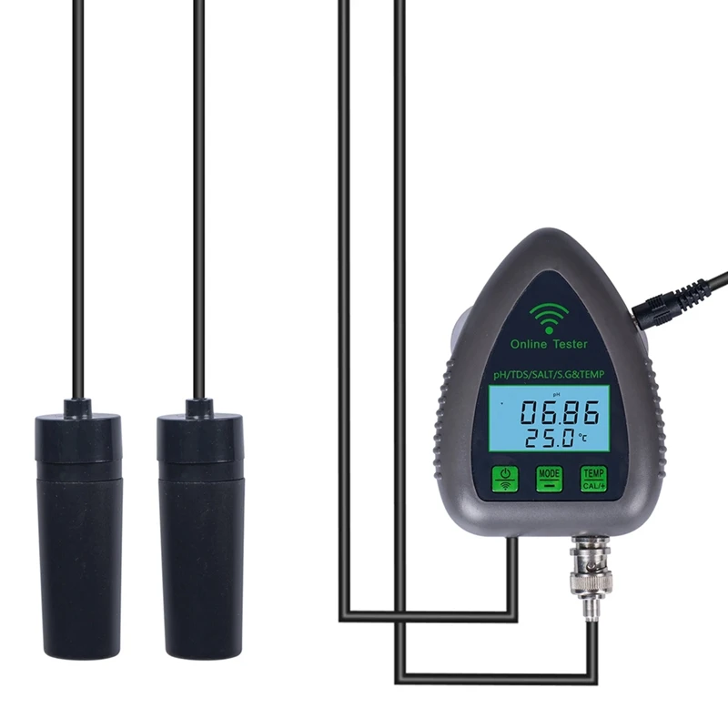 AB34-Tuya Wifi 5In1 Water Quality Tester Online Monitor TDS S.G Salinity Temperature Test Meter Pool PH Meter EU Plug
AB34-Tuya Wifi 5In1 Water Quality Tester Online Monitor TDS S.G Salinity Temperature Test Meter Pool PH Meter EU Plug