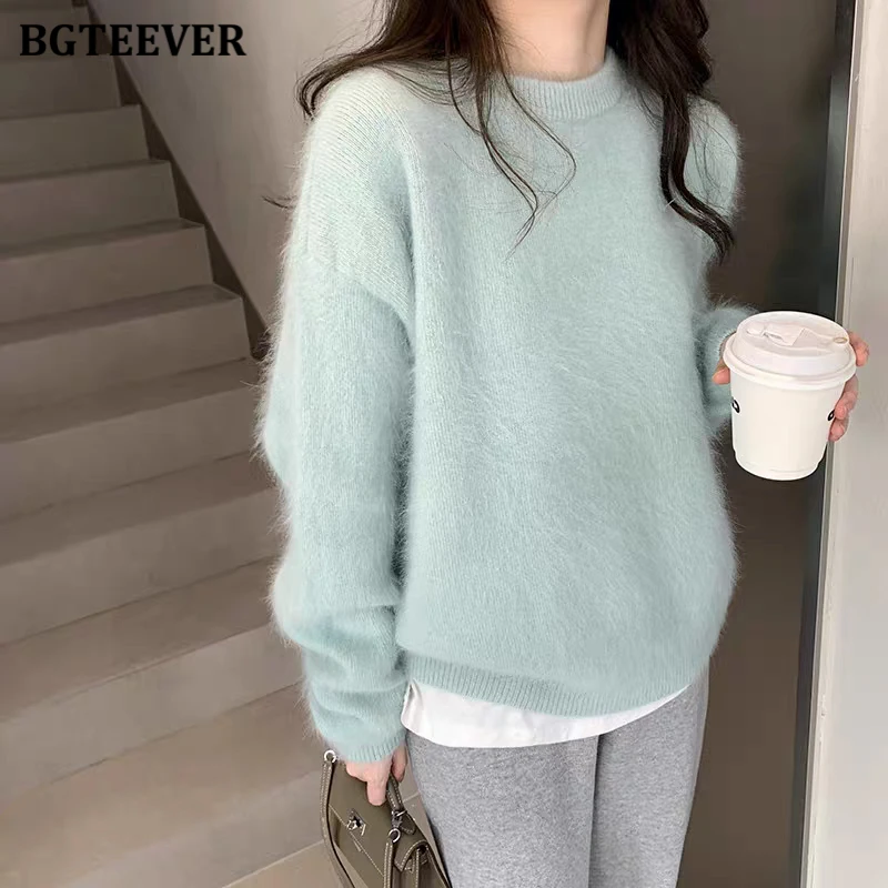 BGTEEVER Autumn Winter O-neck Women Knitted Soft Pullovers Tops Casual Long Sleeve Thicken Warm Ladies Solid Sweaters Jumpers
BGTEEVER Autumn Winter O-neck Women Knitted Soft Pullovers Tops Casual Long Sleeve Thicken Warm Ladies Solid Sweaters Jumpers