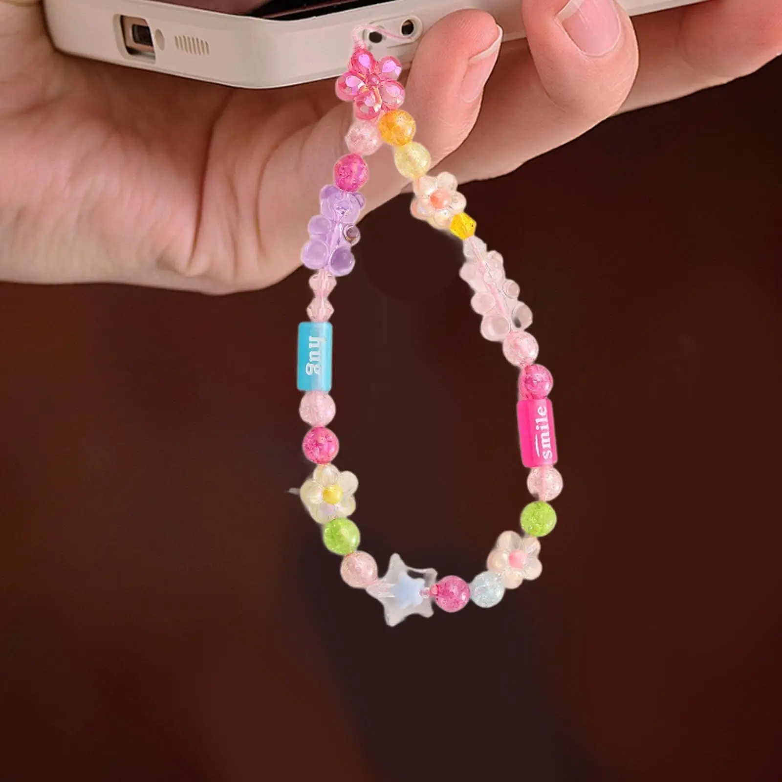 Cartoon Beaded Phone Lanyard Lightweight Bear Flower Phone Charms Strap
Cartoon Beaded Phone Lanyard Lightweight Bear Flower Phone Charms Strap