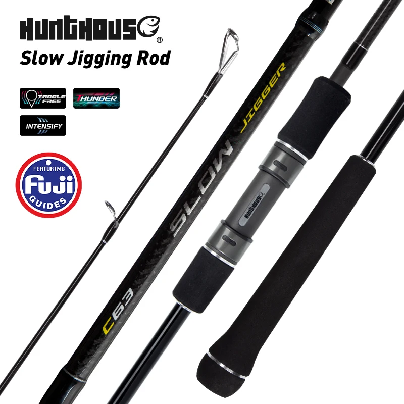 Hunthouse Spinning Slow Jigging Fishing Rod 1.5pcs 1.9m M/ML Lure Weight 80-200g Fuji Parts Carbon Fiber Saltwater Rod Fish
Hunthouse Spinning Slow Jigging Fishing Rod 1.5pcs 1.9m M/ML Lure Weight 80-200g Fuji Parts Carbon Fiber Saltwater Rod Fish