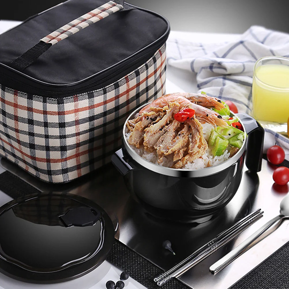 Stainless Steel Instant Noodles Bowl Large Capacity Black Insulated Food Container For Office Camping Travel Bento Box
Stainless Steel Instant Noodles Bowl Large Capacity Black Insulated Food Container For Office Camping Travel Bento Box